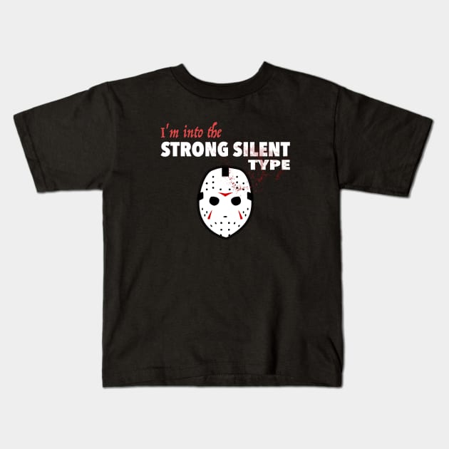 Strong Silent Type - Dark Kids T-Shirt by Tipsy Pod